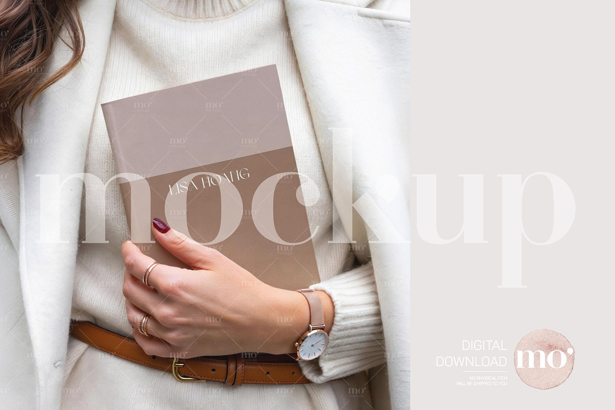 A5 Notebook Mockup, a Mockup by MoMockups (Photo 3 of 5)