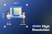 Marketing Business Character 3D Pack, a Characters & Person 3D Model by Haps Space (Thumbnail 2 of 4)