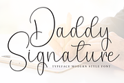Daddy Signature | Script Font, a Handwritten Font by Scratchones (Thumbnail 1 of 8)