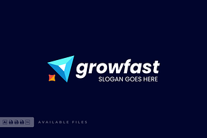 Grow Fast Gradient Colorful Logo, a Branding & Logo Template by ivan_artnivora
