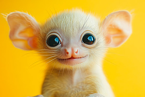 Adorable Fantasy Creature with Big Eyes, an Animal Photo by Ales Munt