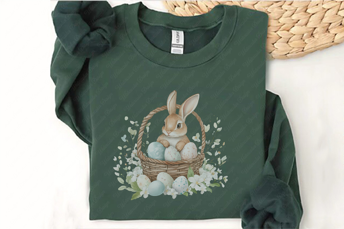 Watercolor Easter Bunny Clipart, an Illustration by Watercolor design (Photo 7 of 11)