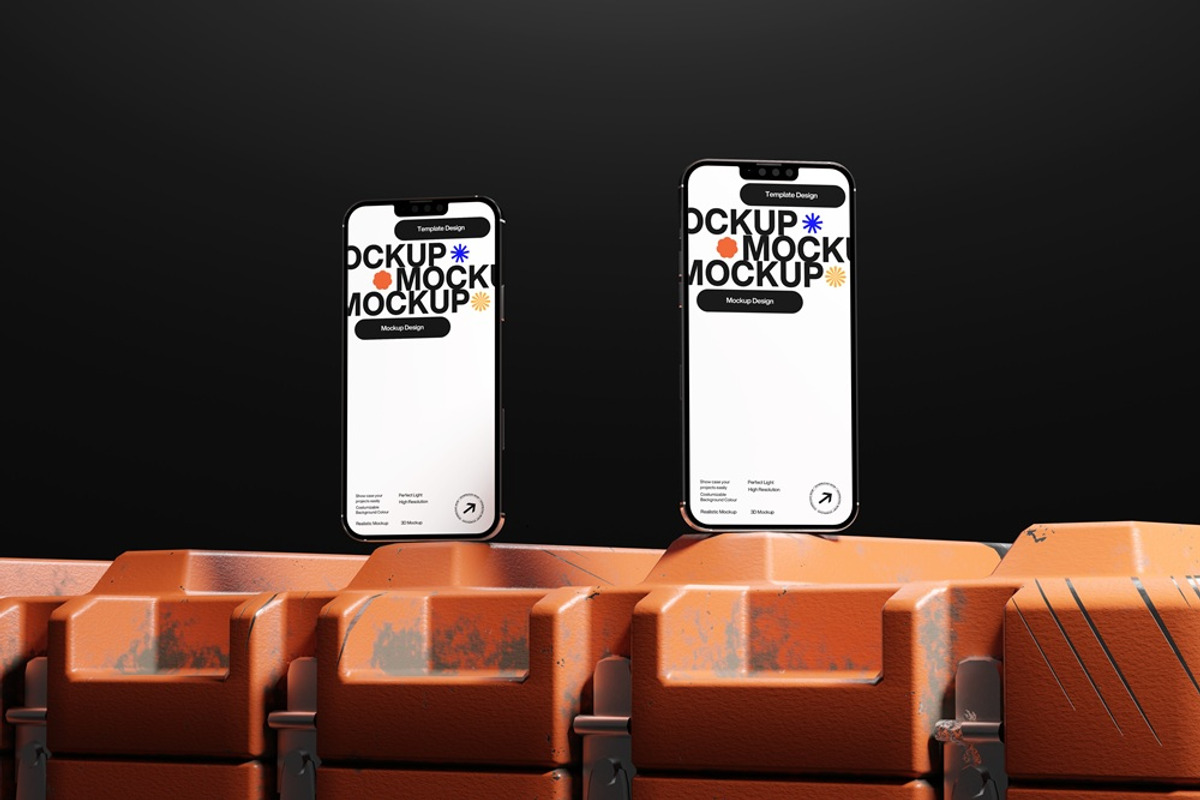 Modern iPhone Mockup PSD Template, an iPhone Mockup by East Gallery (Photo 9 of 11)