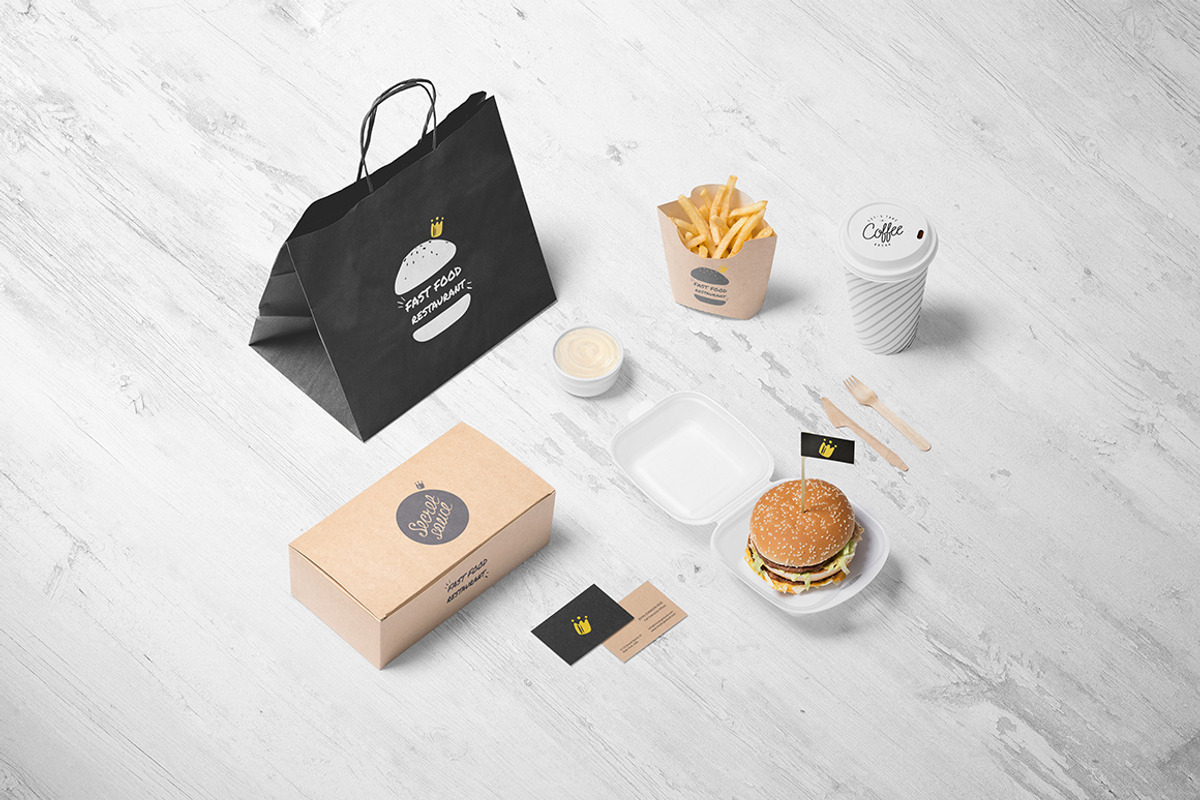 Burger Store Mockup Creator, a Packaging Mockup by Mockup Cloud (Photo 3 of 7)