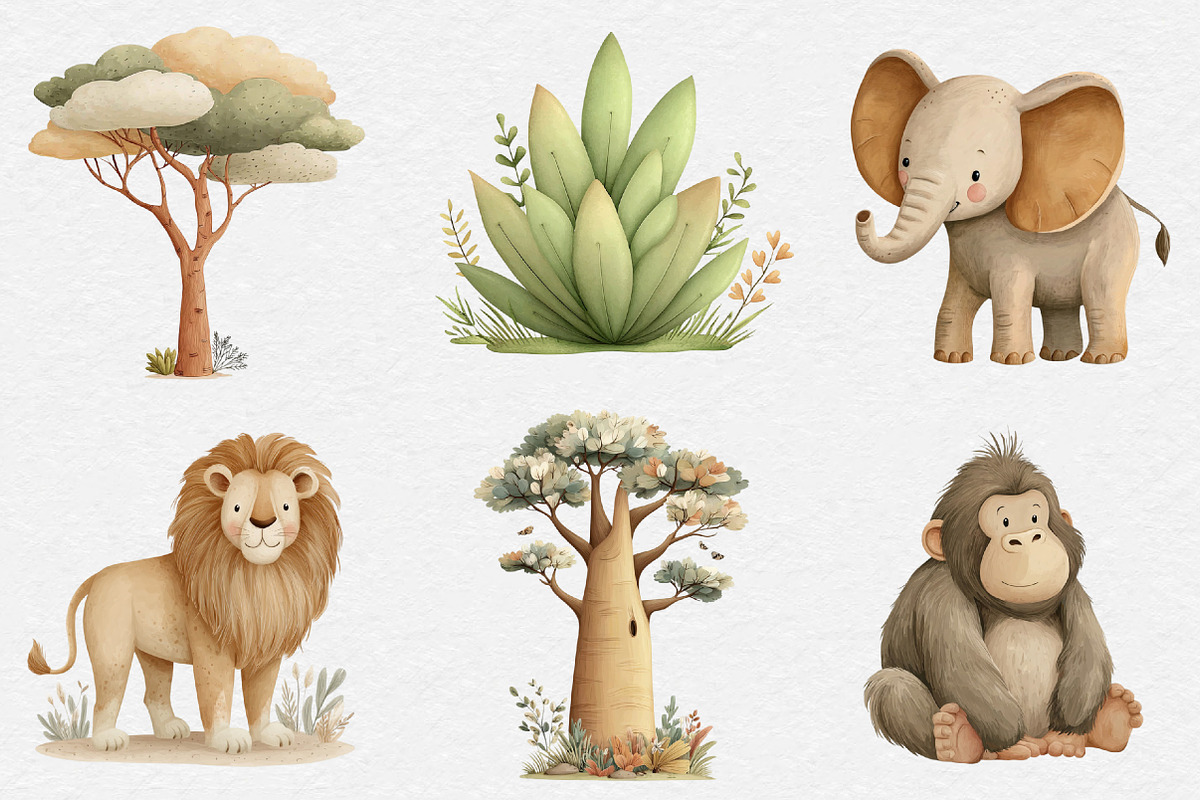 Whimsical Forest Clipart, an Illustration by DreamCafeArt (Photo 5 of 8)