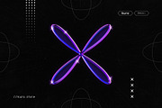 Purple Chrome Effect Bundle, a Layer Style Add-On by kuro (Thumbnail 3 of 6)