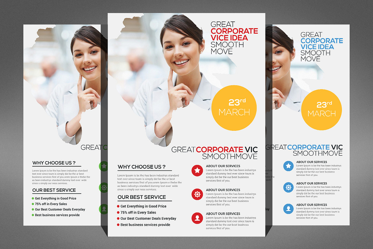 66 Corporates Flyers Bundle, a Flyer Template by Graphic Templates (Photo 65 of 67)