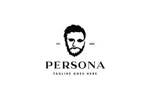 Bearded Man Persona Logo