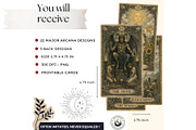 The Verdigris Oracle Tarot Cards, a Decorative Illustration by ThatsDesignArt (Thumbnail 2 of 11)