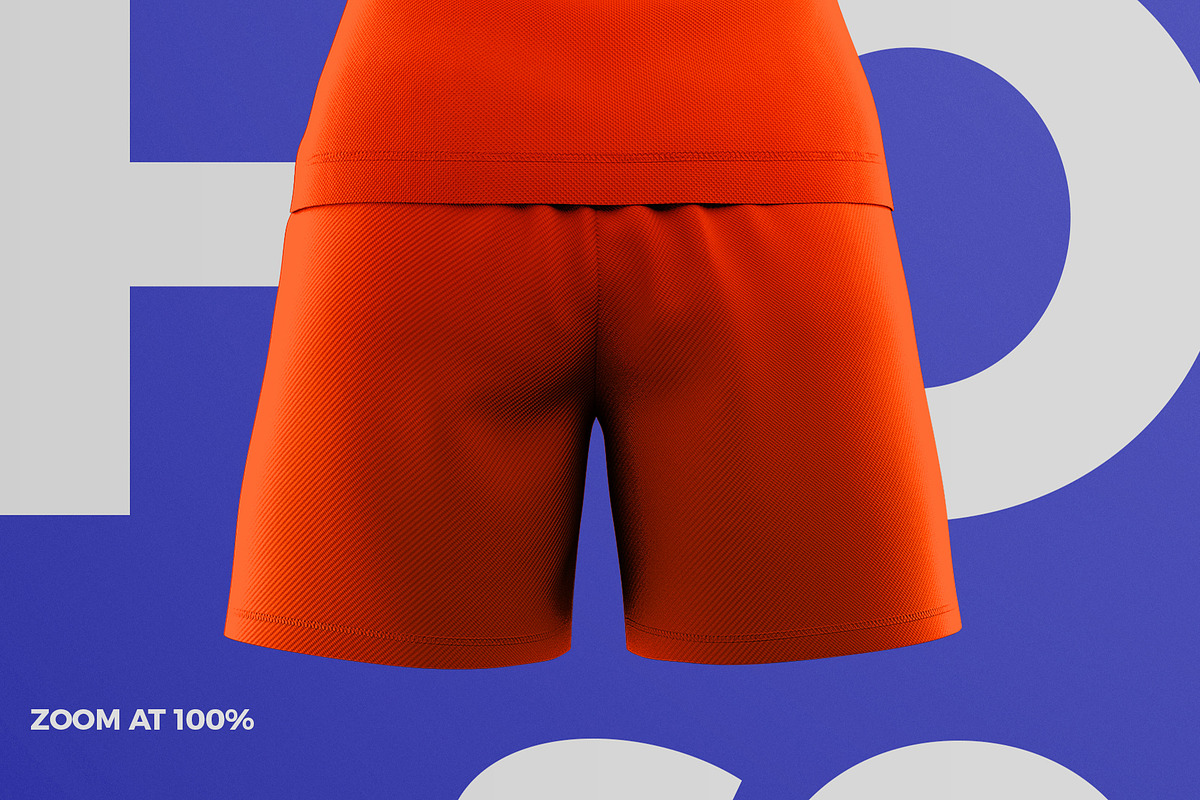 Women's Soccer Kit Mockup - Back, a Shirt Mockup by thedesignshark (Photo 7 of 10)