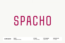 Spacho Font Family (44 Fonts)