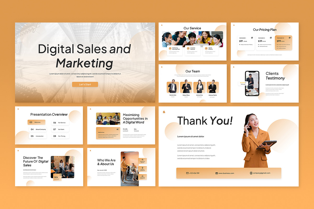 Digital Sales and Marketing Slides, a Presentation Template by Antstheme (Photo 3 of 4)