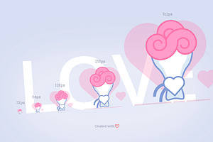 Valentine's Day Icons 2018