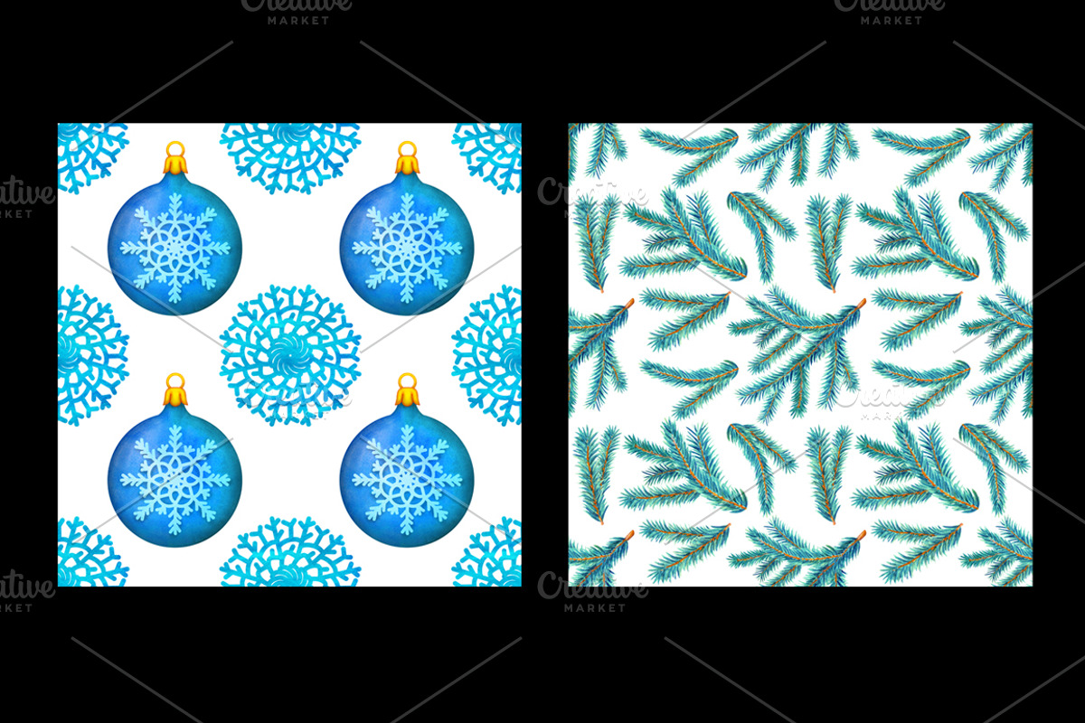 Watercolor Christmas collection, a Decorative Illustration by Color_Brush (Photo 7 of 8)