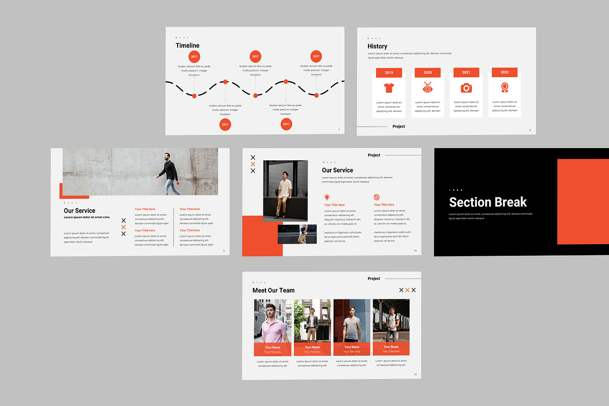 Slab Style PPT Template Design, a Presentation Template by Recreative (Photo 3 of 6)