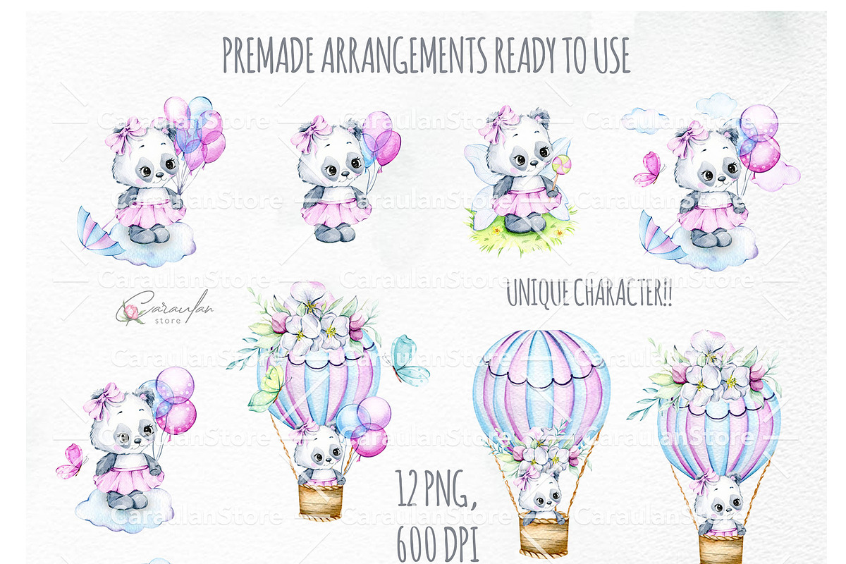 Nursery Clipart, baby shower clipart, an Animal Illustration by CaraulanStore (Photo 2 of 8)