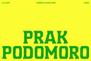 PRAK Podomoro Hand-Cut Display Font, a Serif Font by Healltica.std (Thumbnail 1 of 21)