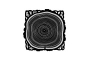 Rustic Wood Slice Frame Bundle, an Illustration by yasushie (Thumbnail 9 of 31)