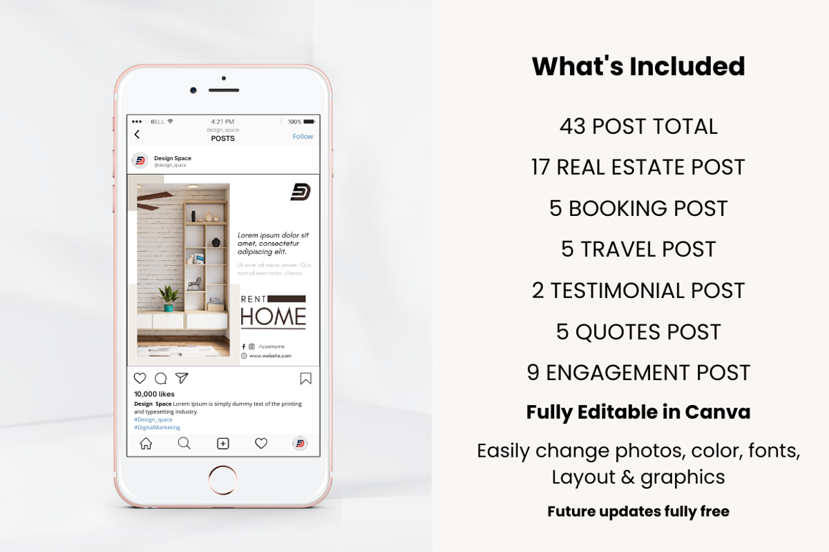Minimalist Real Estate Bundle, a Social Media Template by Design Space (Photo 6 of 6)