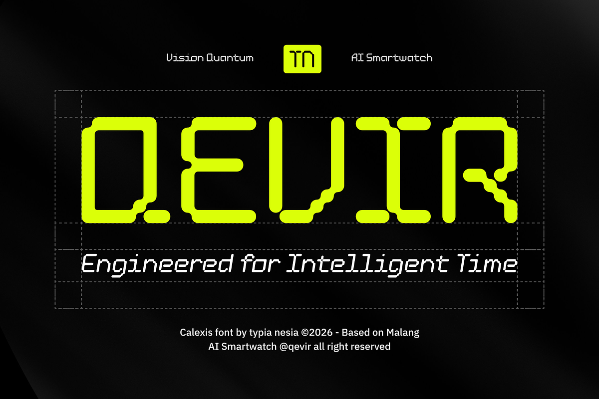 Calexis - Modular Rounded Pixel Font, a Sans Serif Font by Typia Nesia (Photo 2 of 12)