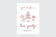 Afternoon Tea Clipart, an Illustration by Jordyn Grace Design (Thumbnail 4 of 4)