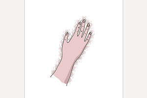 Hand tremor icon, pictogram, symbol., an Outline Icon by Anna's Shop