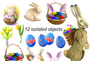 Watercolor Easter Collection, a Seasonal Illustration by Irina (Thumbnail 3 of 8)