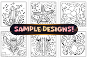Bold Easy Trippy & Groovy Coloring, an Object Illustration by Craftsbeefy (Thumbnail 3 of 4)