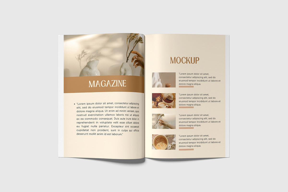 Magazine Mockup, a Print Template by safrizalstudio (Photo 1 of 4)
