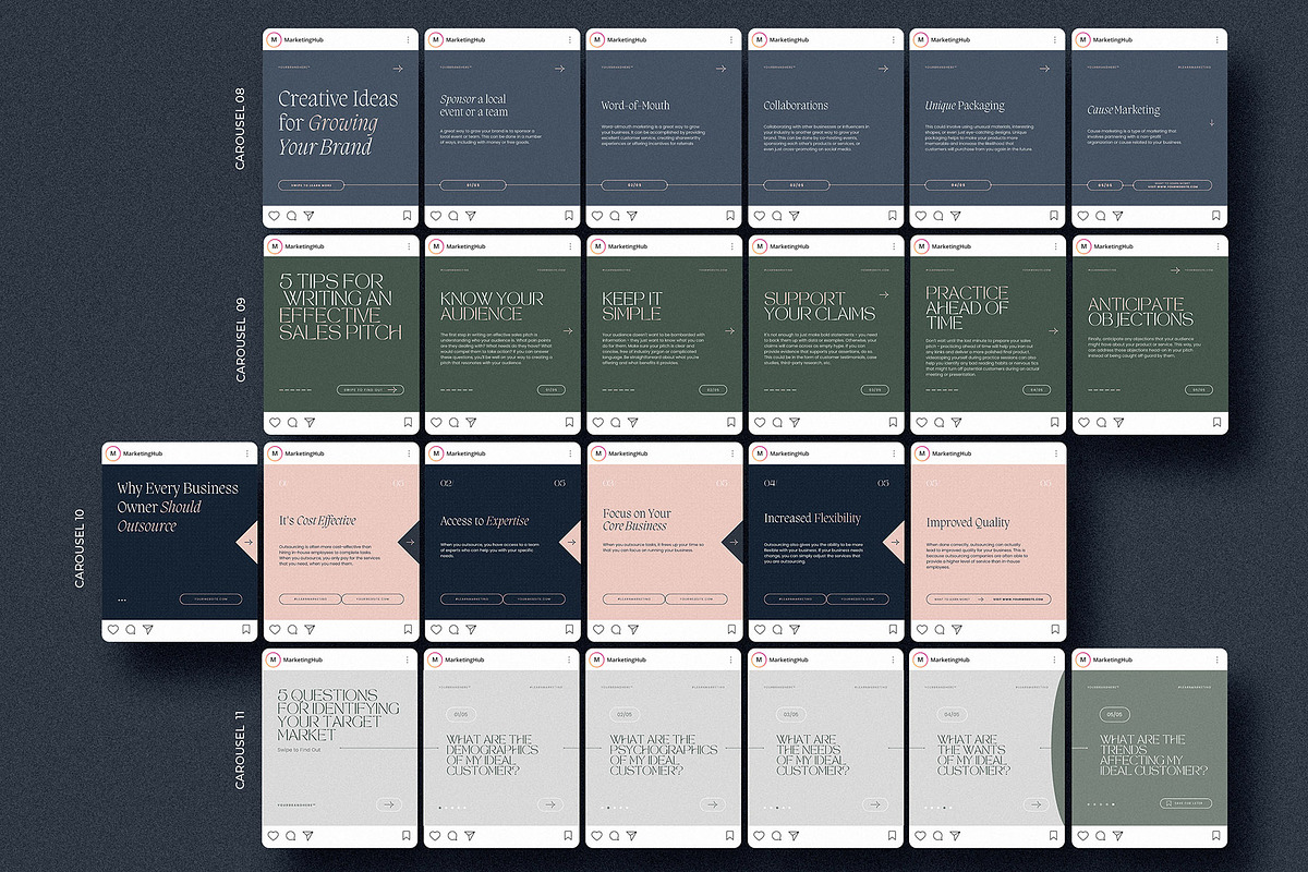 Marketing Expert Instagram Carousels, a Social Media Template by AndrewPixel (Photo 8 of 14)