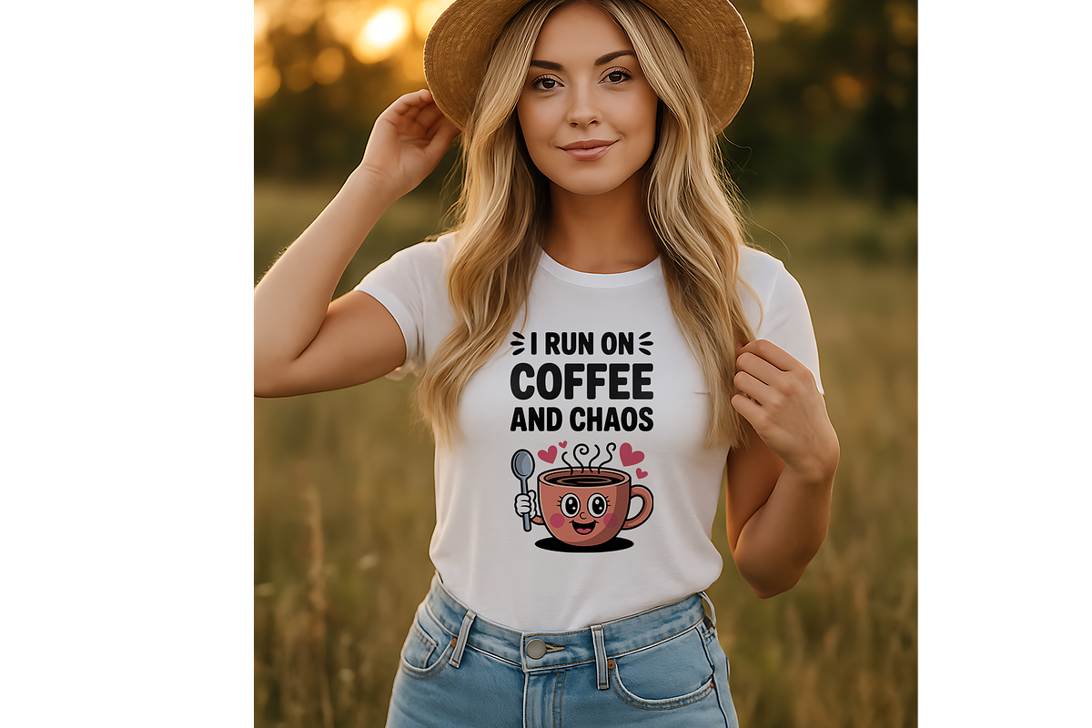 Coffee Chaos Cute Quote SVG Design, an Object Illustration by Annudesign (Photo 7 of 10)