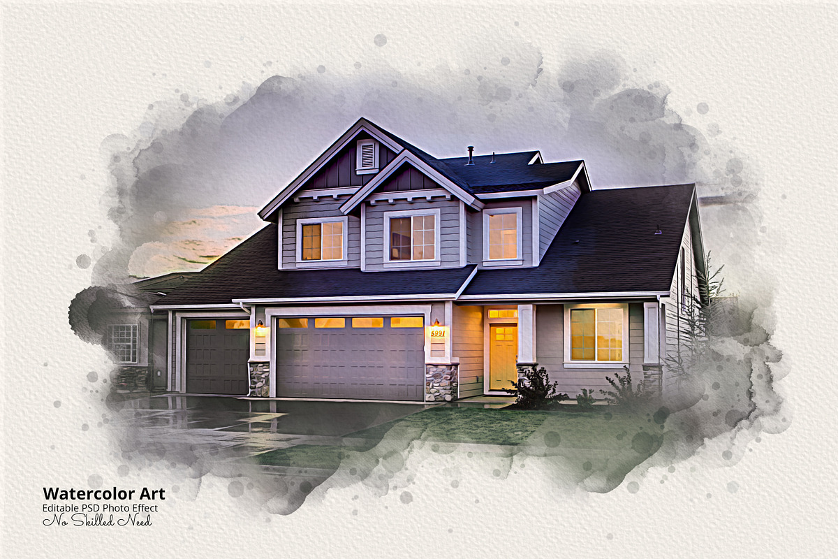 Editable Watercolor Photoshop Effect, an Action Add-On by Photoshop Action (Photo 15 of 17)