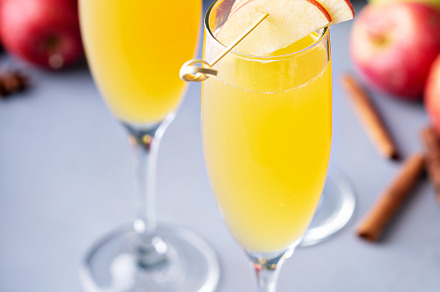 Apple mimosa cocktail, a Food & Drink Photo by farwasser