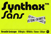 DT Synthax Sans, a Sans Serif Font by Deveze Type Foundry (Thumbnail 1 of 15)