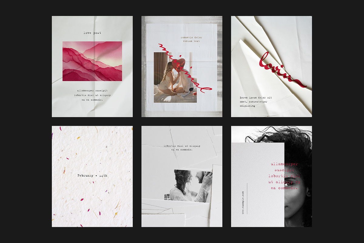 Valentine Social Media Posts, a Social Media Template by Filip Studio (Photo 3 of 8)