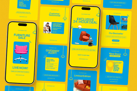 Furniture Sale Instagram Templates