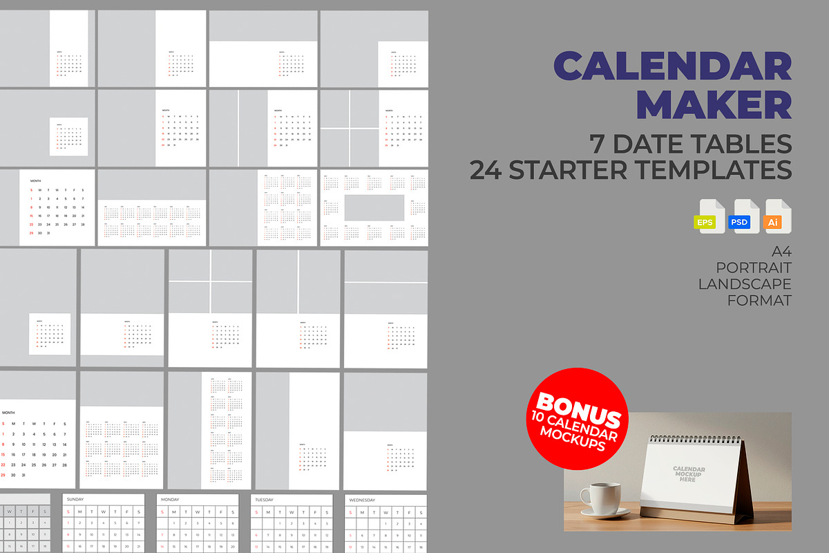 Calendar Maker Design