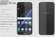 Samsung Galaxy S7 Edge Black Mockup, an Android Mockup by PSD Mockups (Thumbnail 3 of 7)