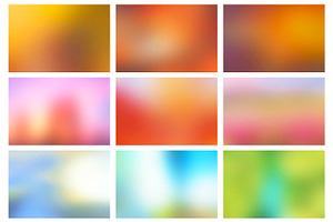 Colorful Smooth Blurred Backgrounds