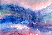 Pink stars watercolor texture, a Texture Graphic by Inna Vinchenko Designs (Thumbnail 2 of 2)