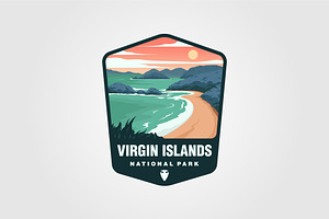 Virgin Islands Logo Patch Vector