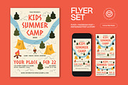 Kids Summer Camp Flyer, a Flyer Template by graphicook (Thumbnail 1 of 3)