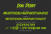 Don Perry - Brush Display Font, a Font by Gassstype (Thumbnail 7 of 7)