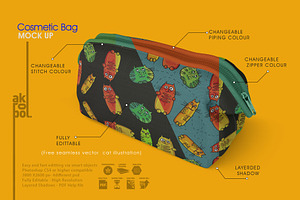 Cosmetic Travel Case Mockup, a Packaging Mockup by akropol
