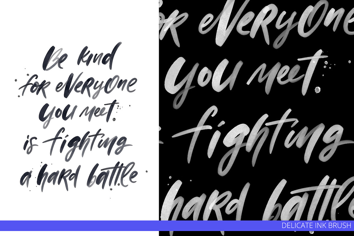35 Lettering Brushes for Procreate, a Brush Add-On by PicByKate (Photo 13 of 14)