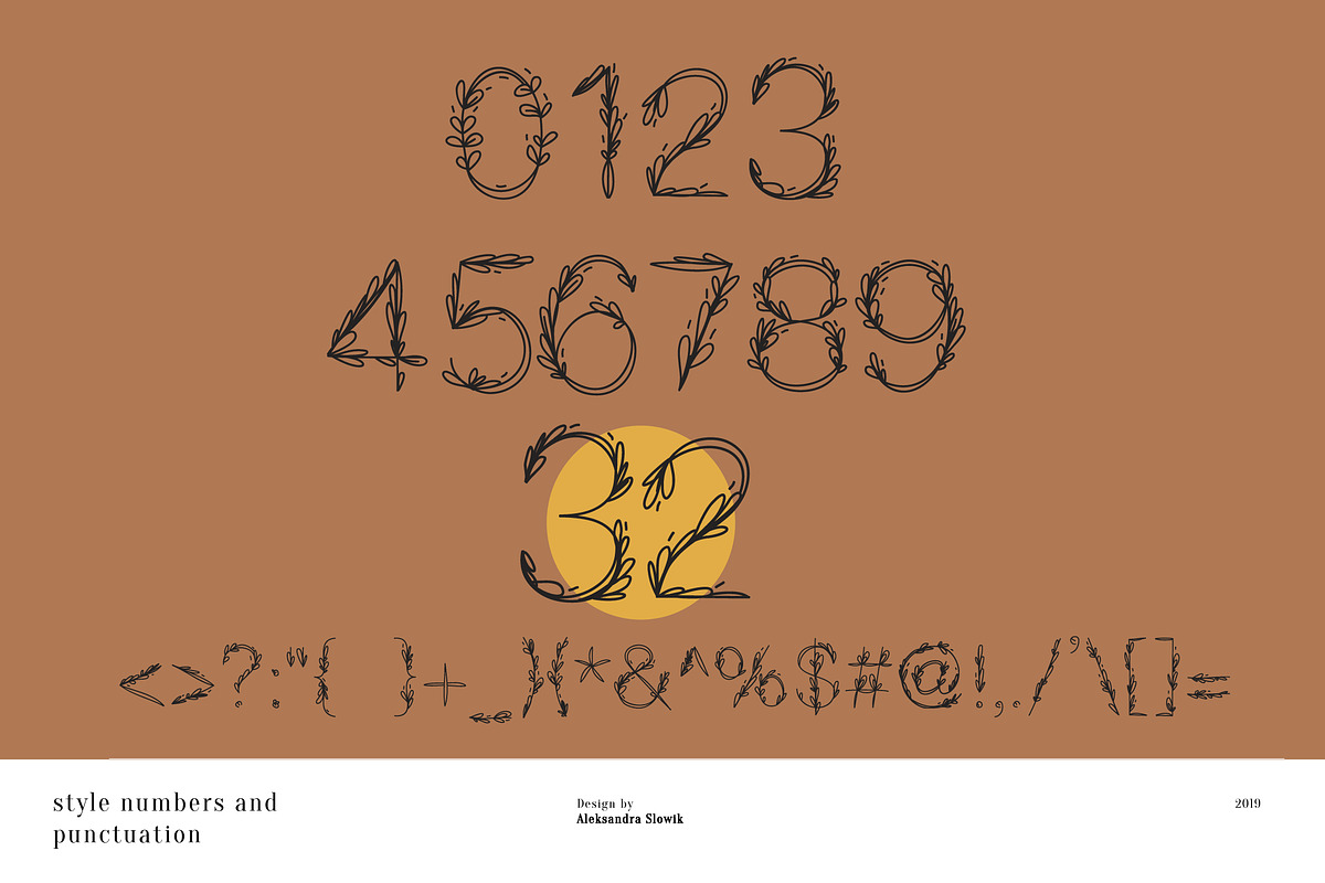 Garden|floral romantic font preview 7