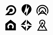 6 Modern Abstract Monogram Logos, a Branding & Logo Template by Signatoro (Thumbnail 3 of 3)