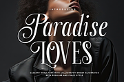 Paradise Loves - Elegant Serif Font, a Serif Font by RagamKata (Thumbnail 1 of 10)
