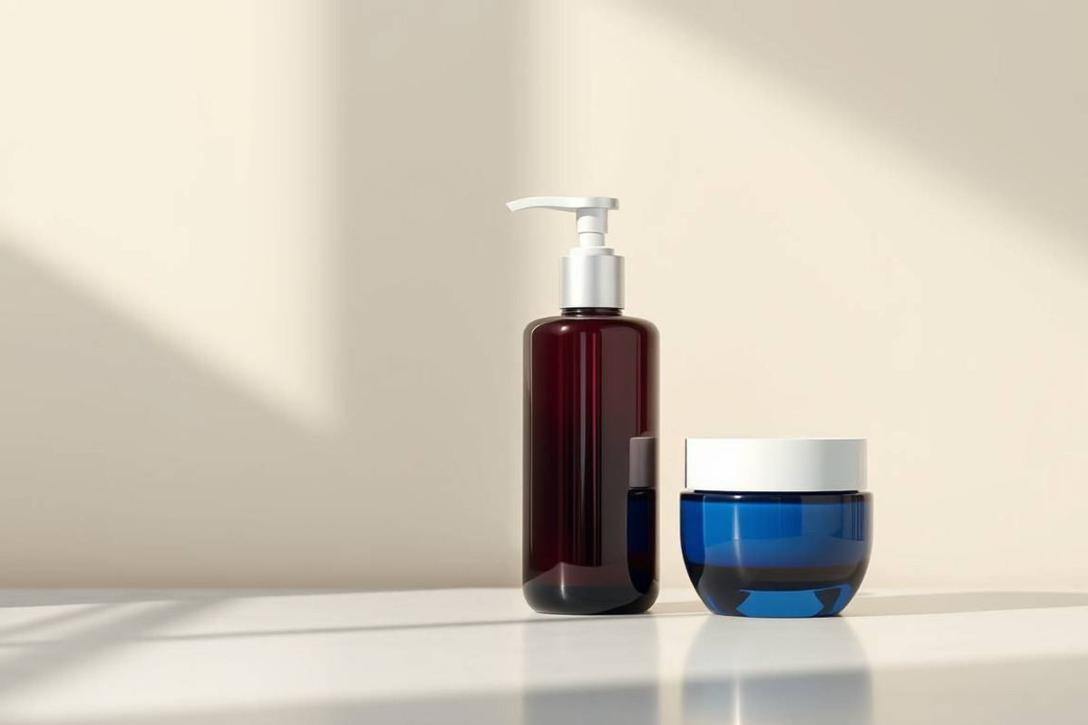 63 Skincare Bottle & Jar Set Mockup, an Advertising Mockup by adenpinkstore (Photo 6 of 25)