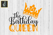 The birthday queen svg, birthday svg, a Graphic by Designmountain (Thumbnail 6 of 6)